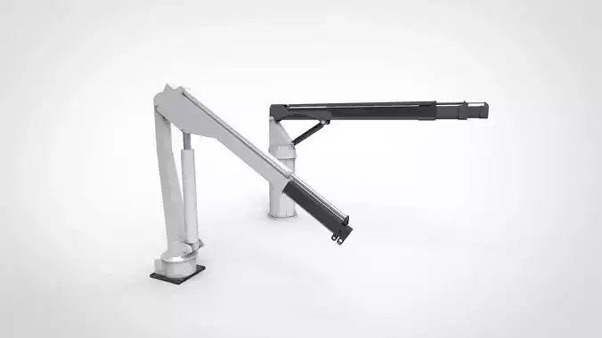 deck crane ship 3D model