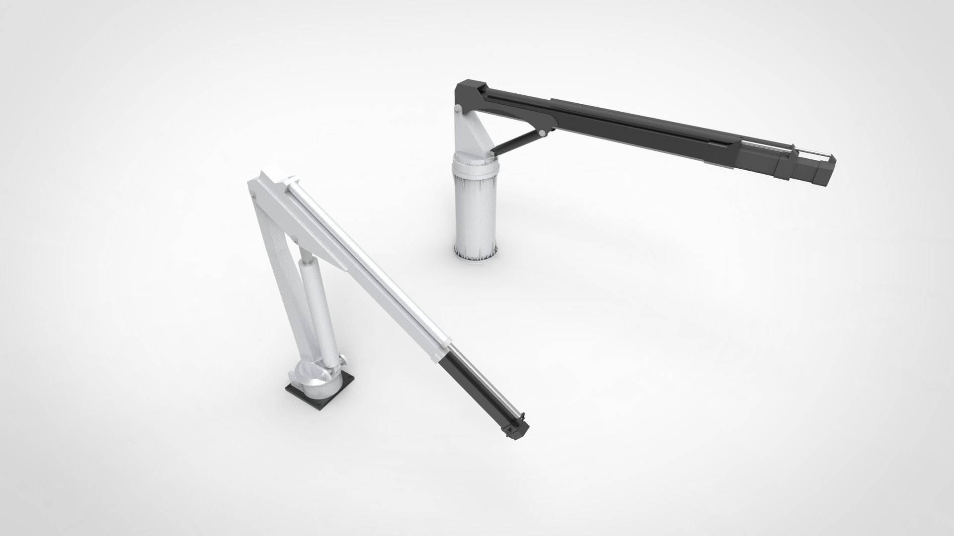 deck crane ship 3D model_4