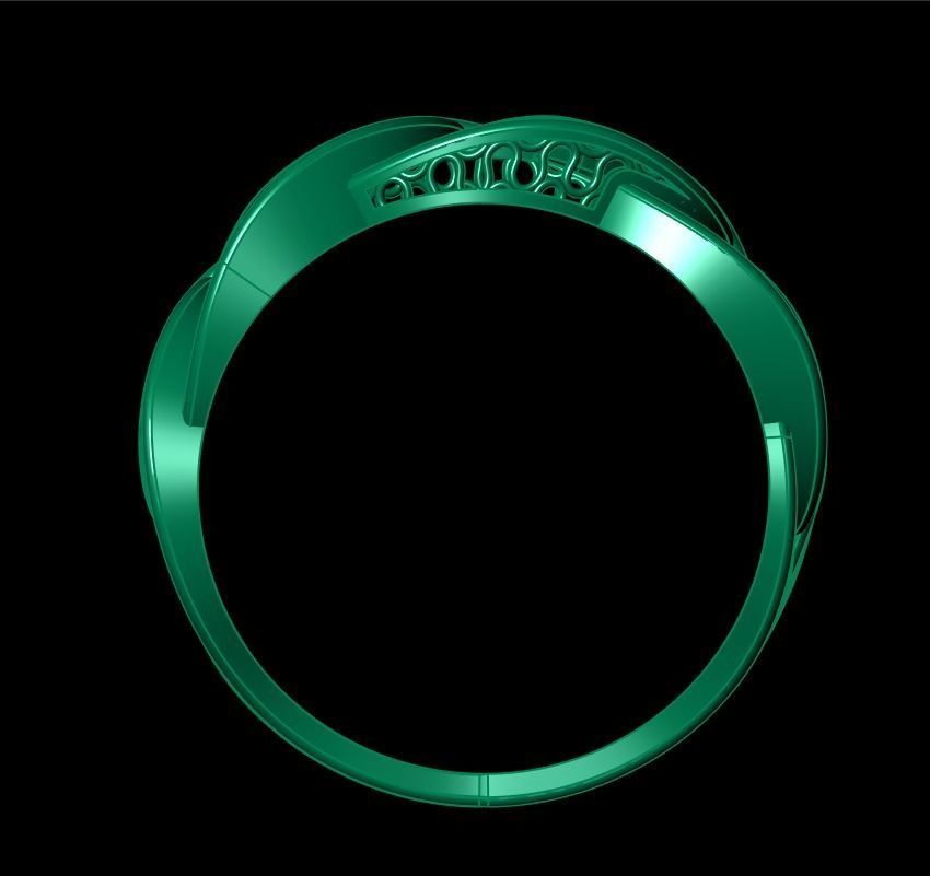 cuban chain  nest ring  3D print model_17