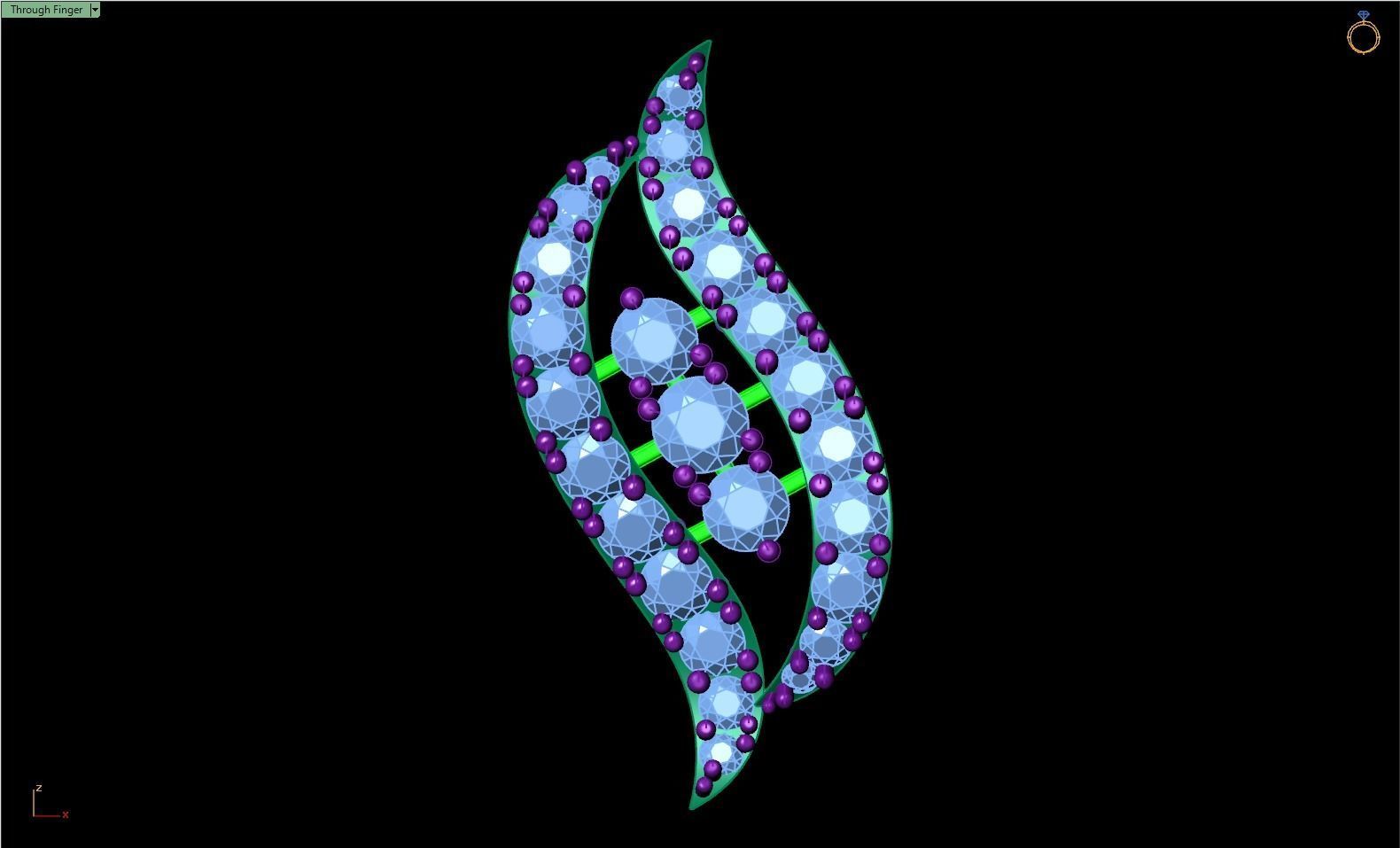  DAIMOND BEAUTIFULL PENDANT 3D print model_13