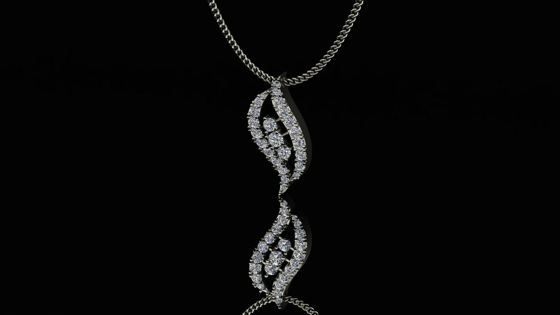  DAIMOND BEAUTIFULL PENDANT 3D print model_1