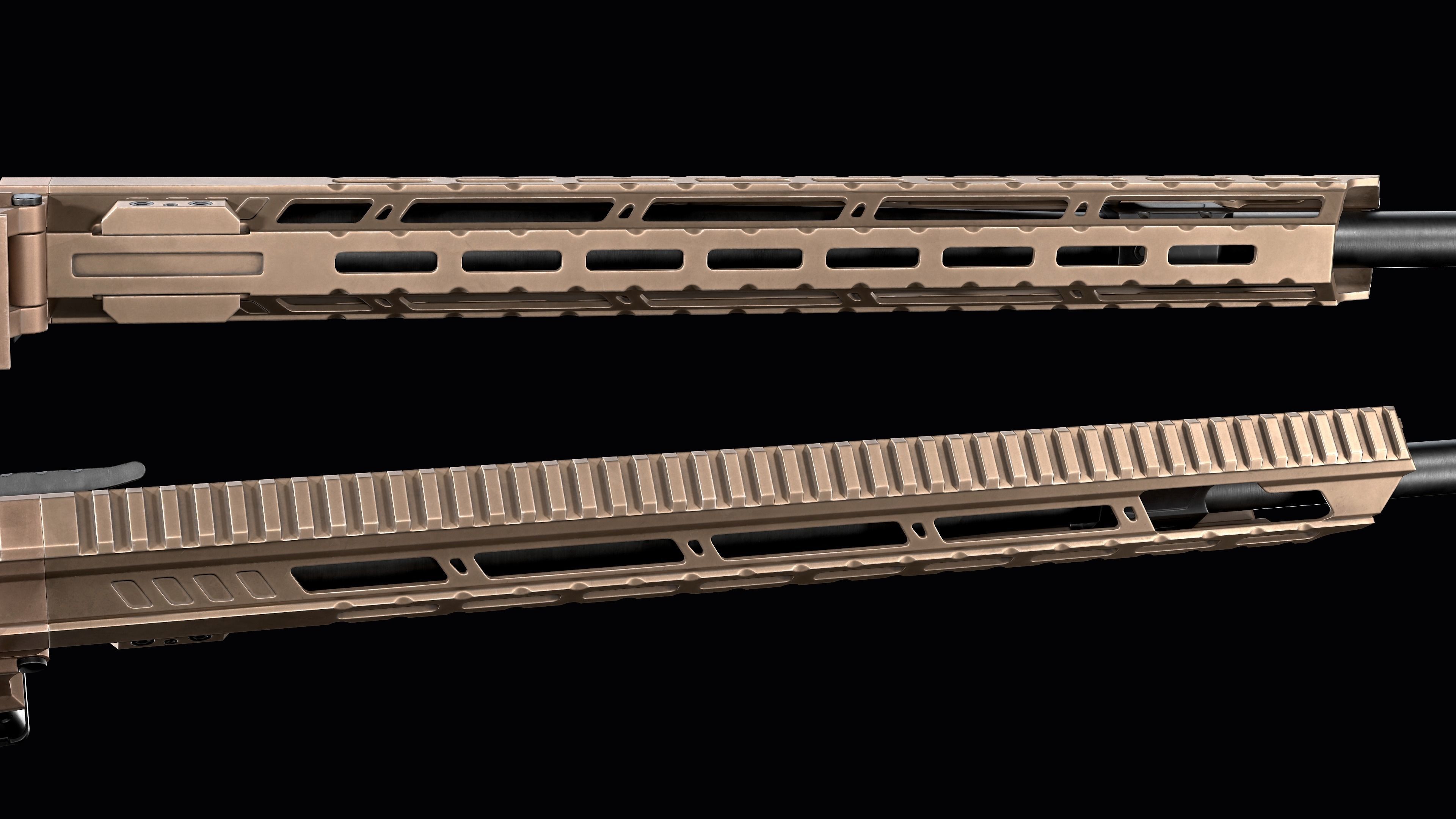 Modular Sniper Rifle MK 18 Mjolnir  Low-poly 3D model_14