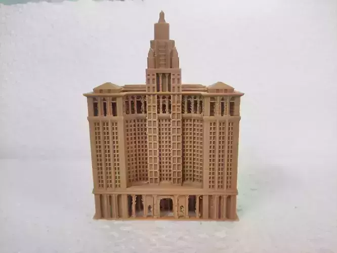 The David N Dinkins Manhattan Municipal Building 3D print model