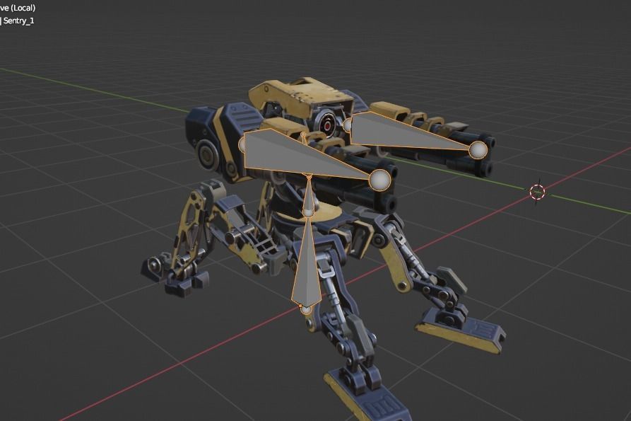 Gameready sentries collection Low-poly 3D model_30