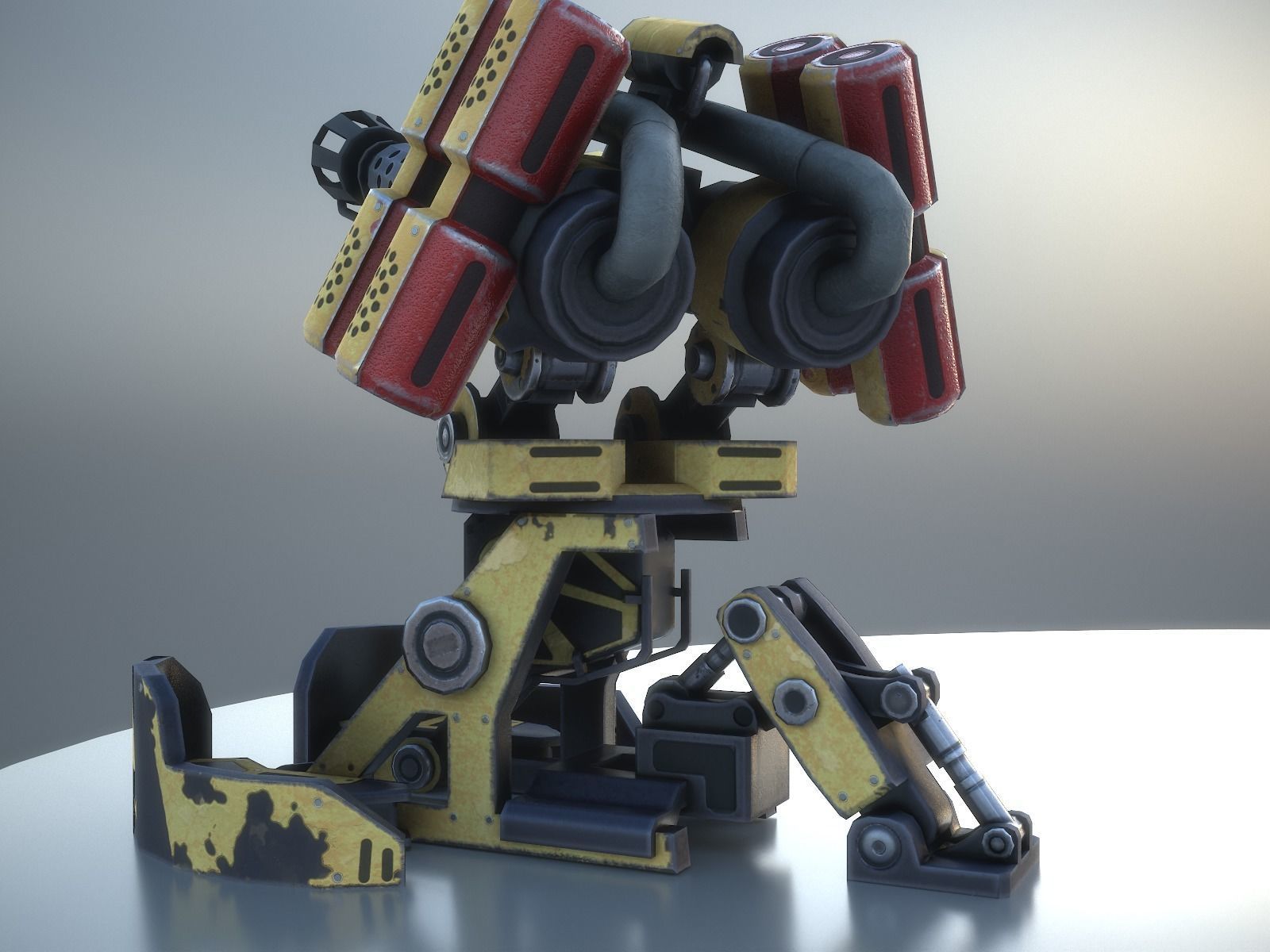 Gameready sentries collection Low-poly 3D model_18