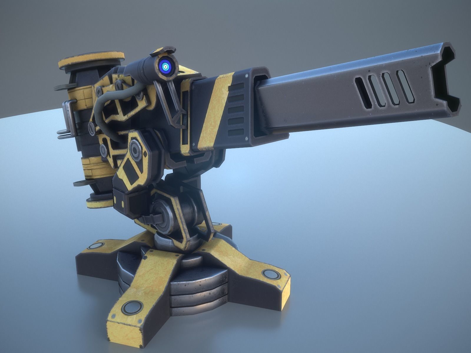 Gameready sentries collection Low-poly 3D model_19