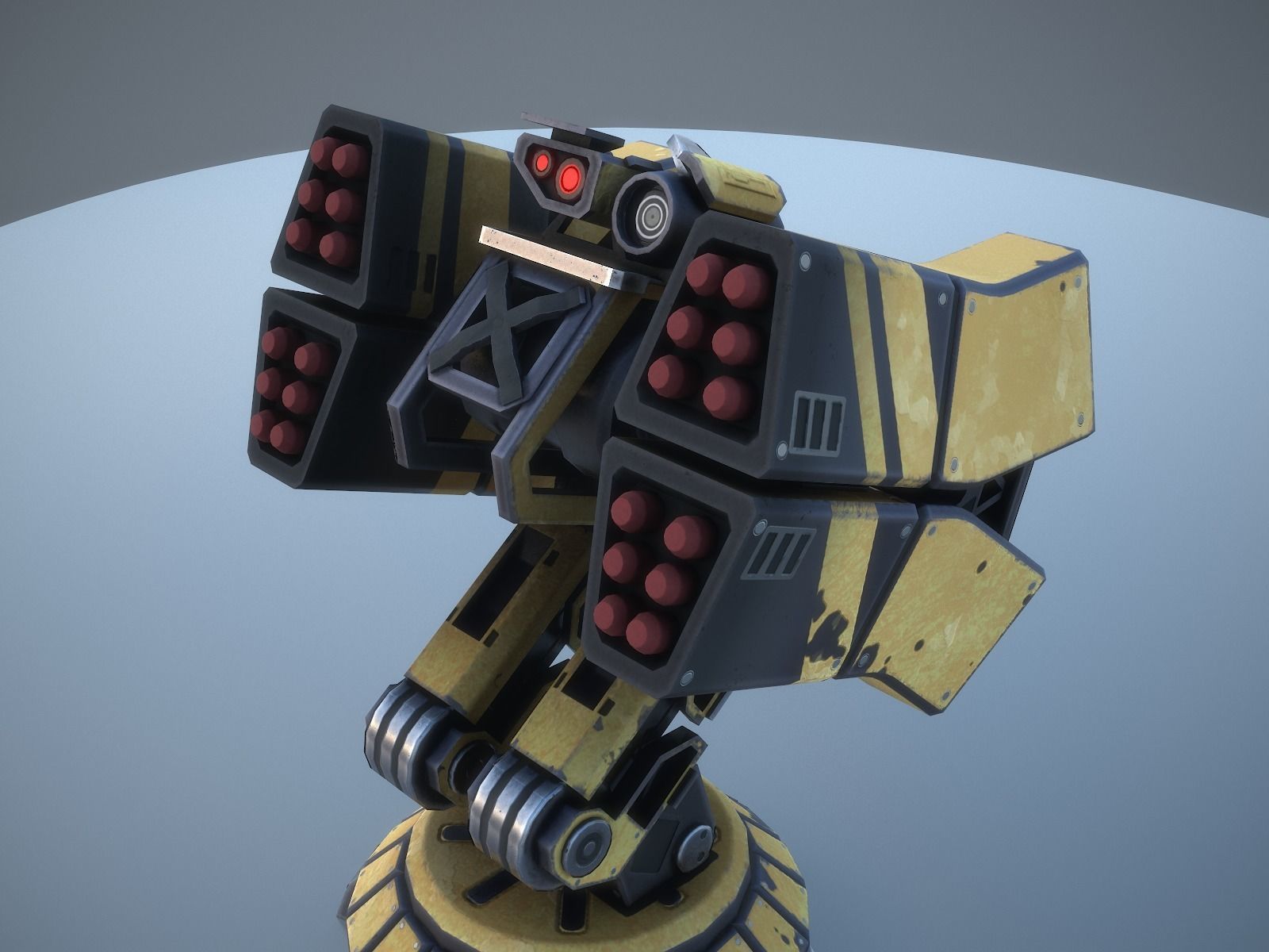 Gameready sentries collection Low-poly 3D model_15