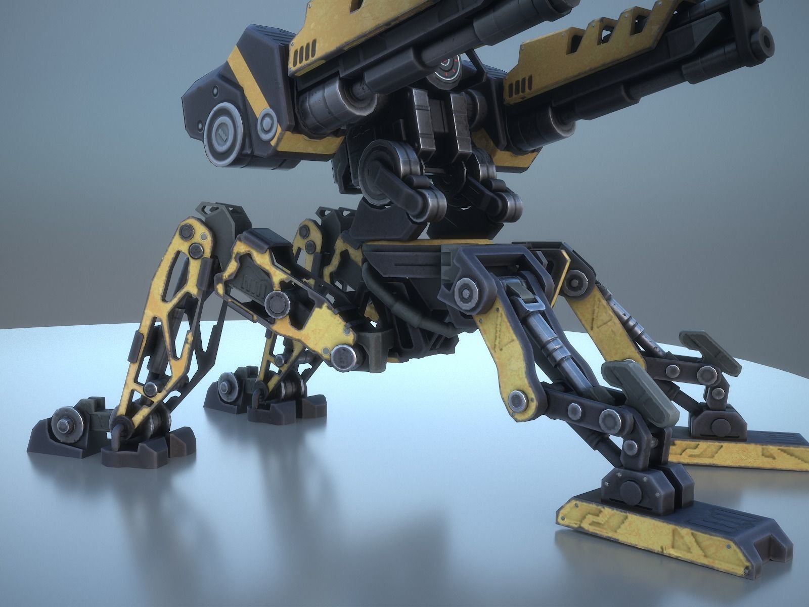 Gameready sentries collection Low-poly 3D model_14