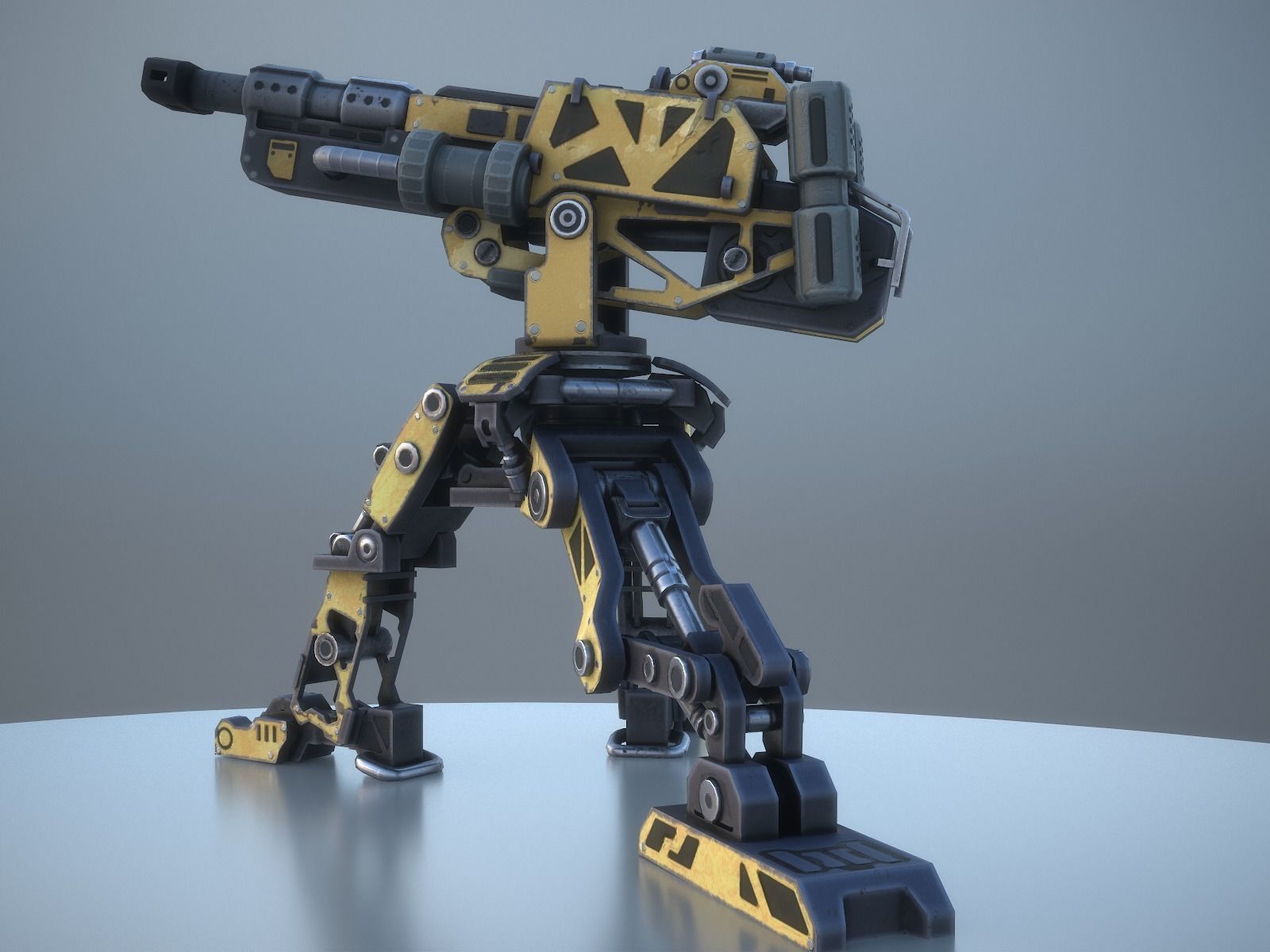Gameready sentries collection Low-poly 3D model_22