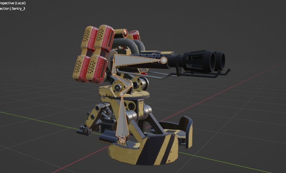 Gameready sentries collection Low-poly 3D model_32