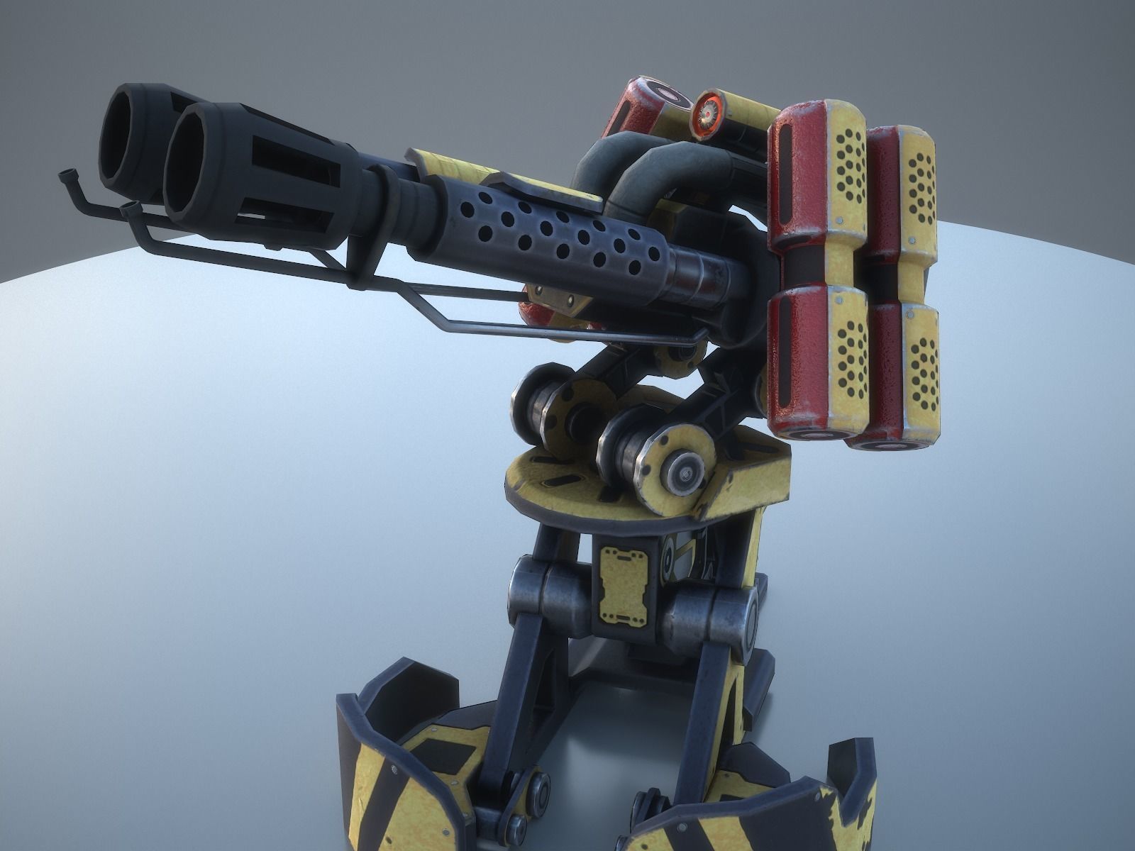 Gameready sentries collection Low-poly 3D model_17