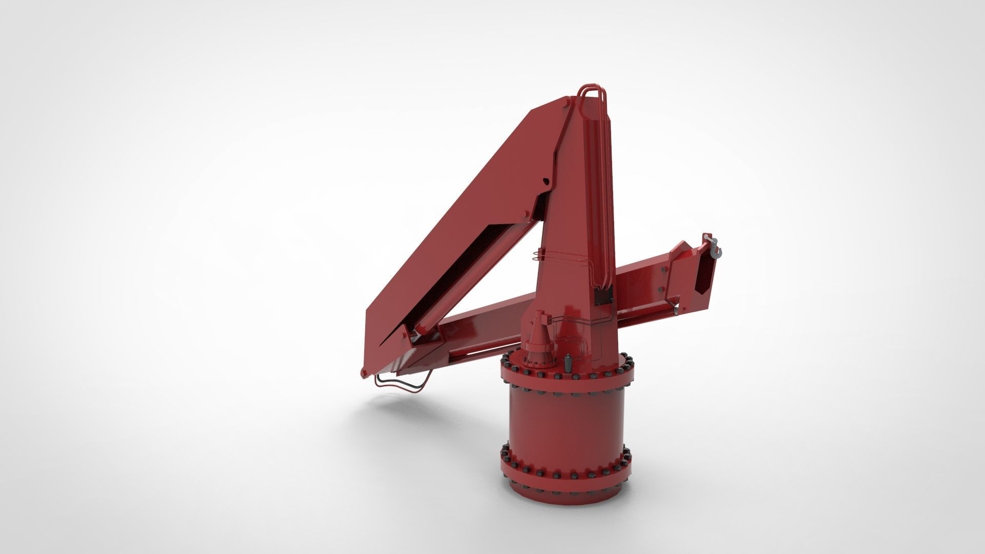 AHTS ship Crane 3D model_2
