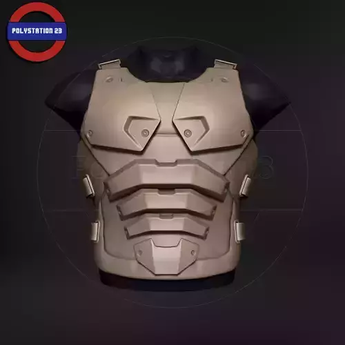 Sci fi character Torso armour v6 highpoly zbrush 3D model