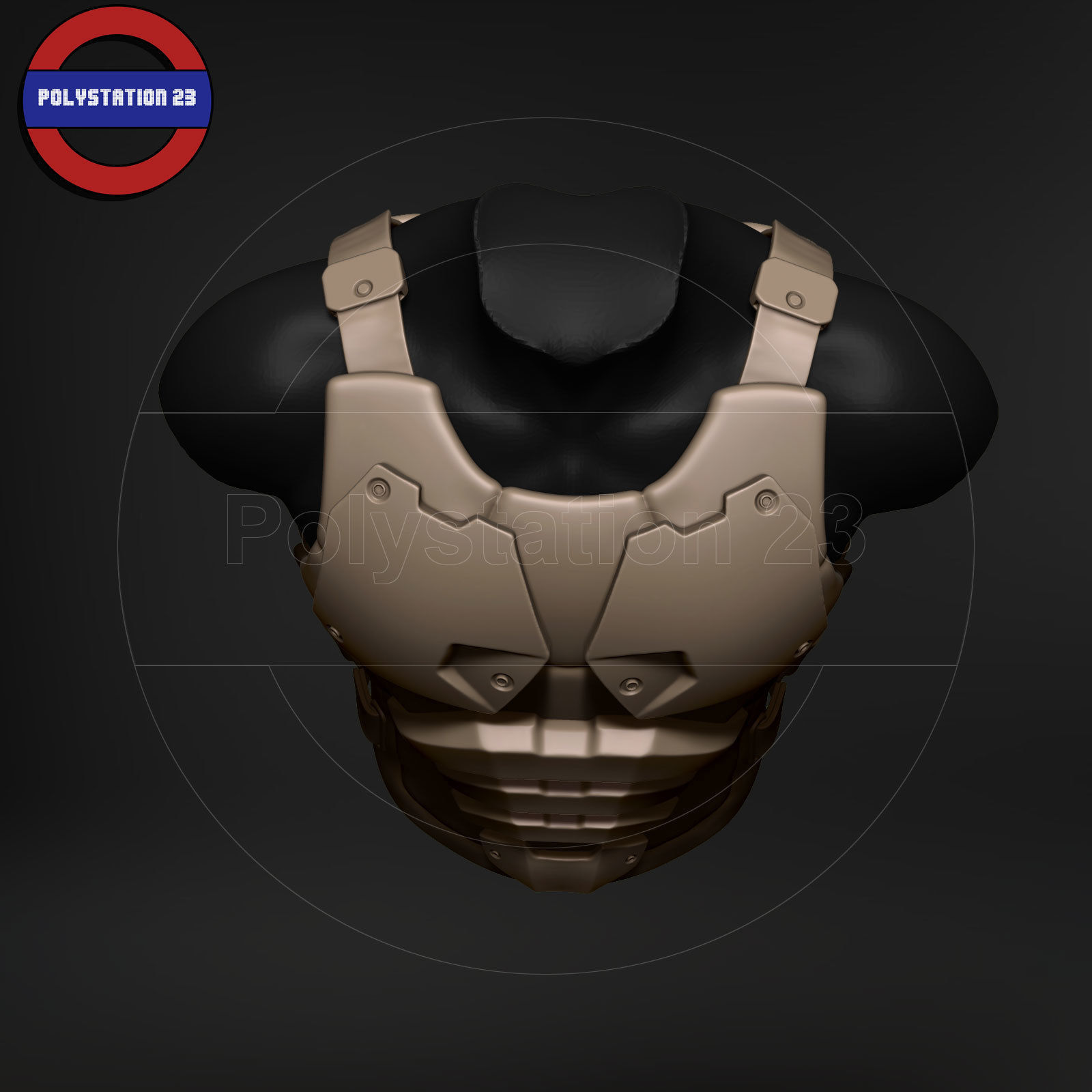 Sci fi character Torso armour v6 highpoly zbrush 3D model_8