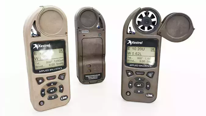 Kestrel 5700X Elite Weather Meter Low-poly 3D model