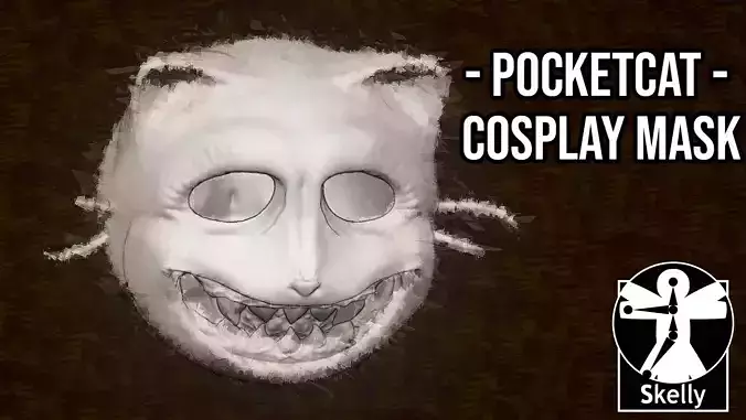 PocketCat Cosplay Mask Fear and Hunger 3D print model