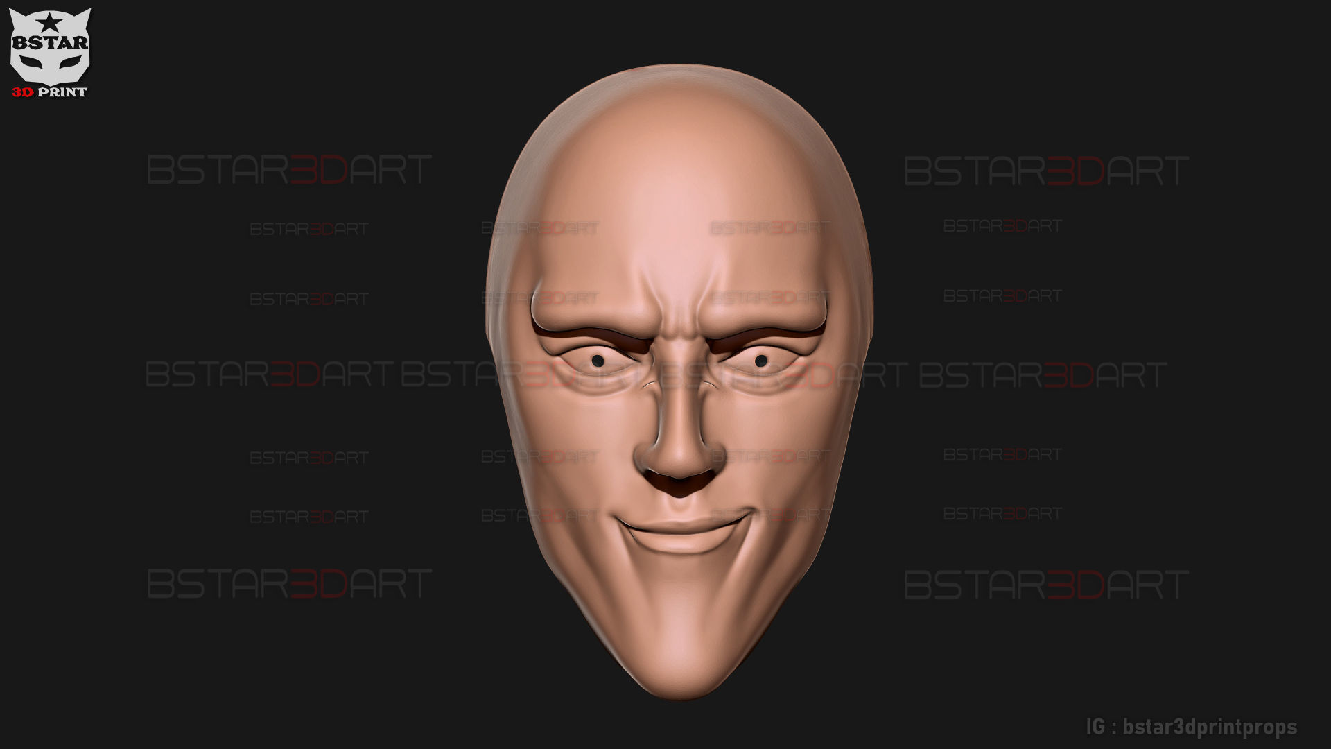 Black Sperm Mask - One Punch Man Cosplay 3D print model_5