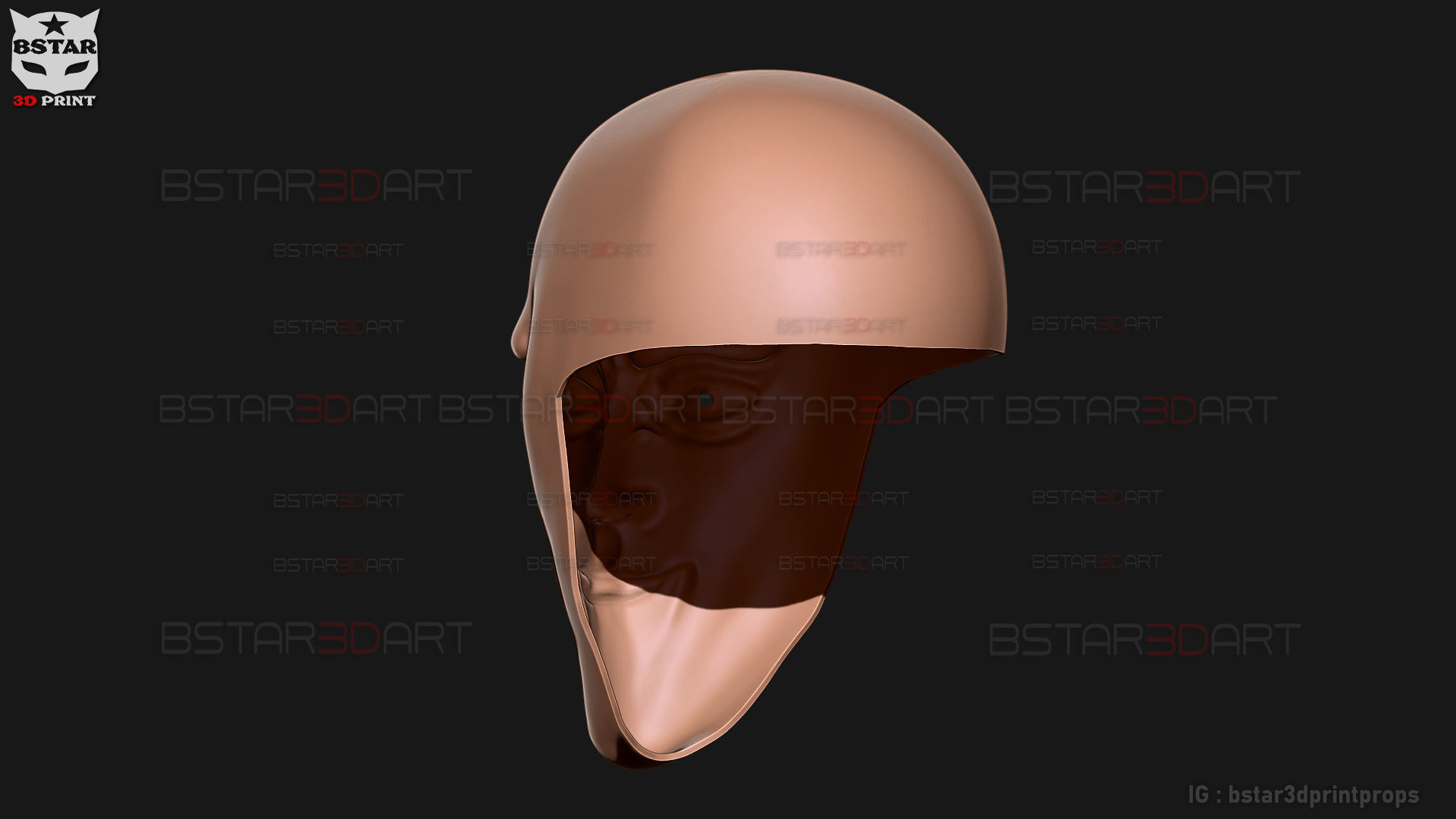 Black Sperm Mask - One Punch Man Cosplay 3D print model_8