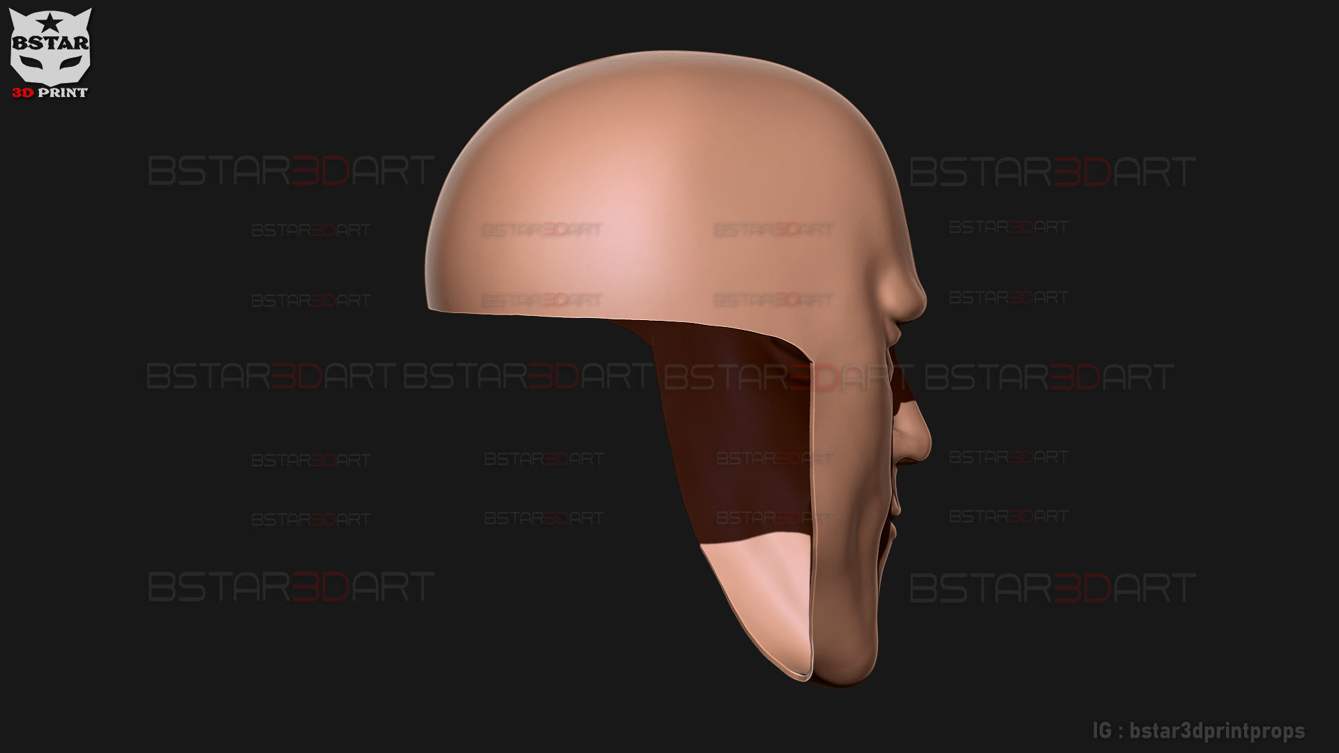 Black Sperm Mask - One Punch Man Cosplay 3D print model_10