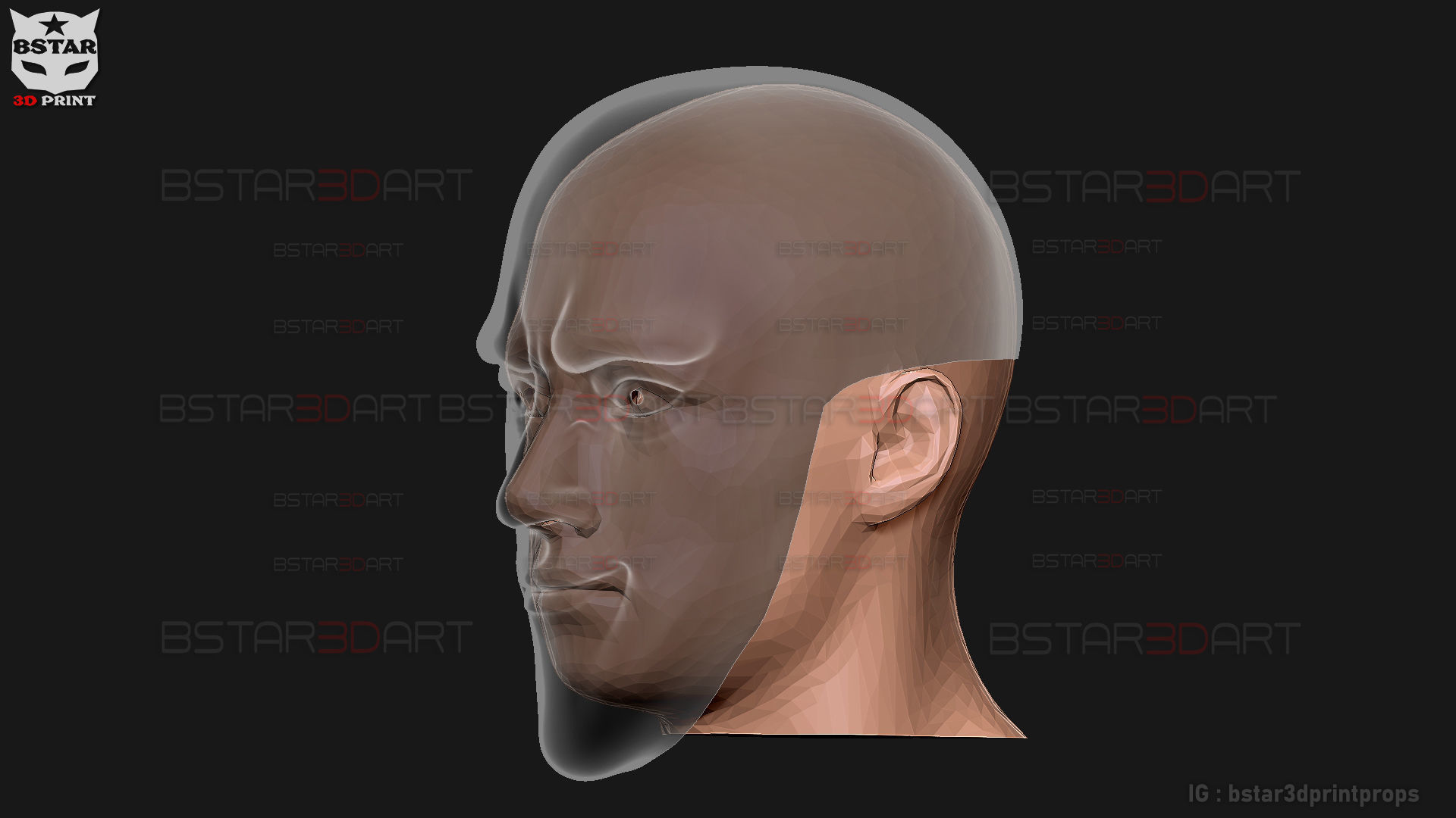 Black Sperm Mask - One Punch Man Cosplay 3D print model_13