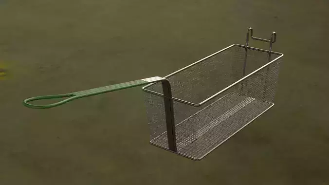 Deep Fryer Basket Free low-poly 3D model
