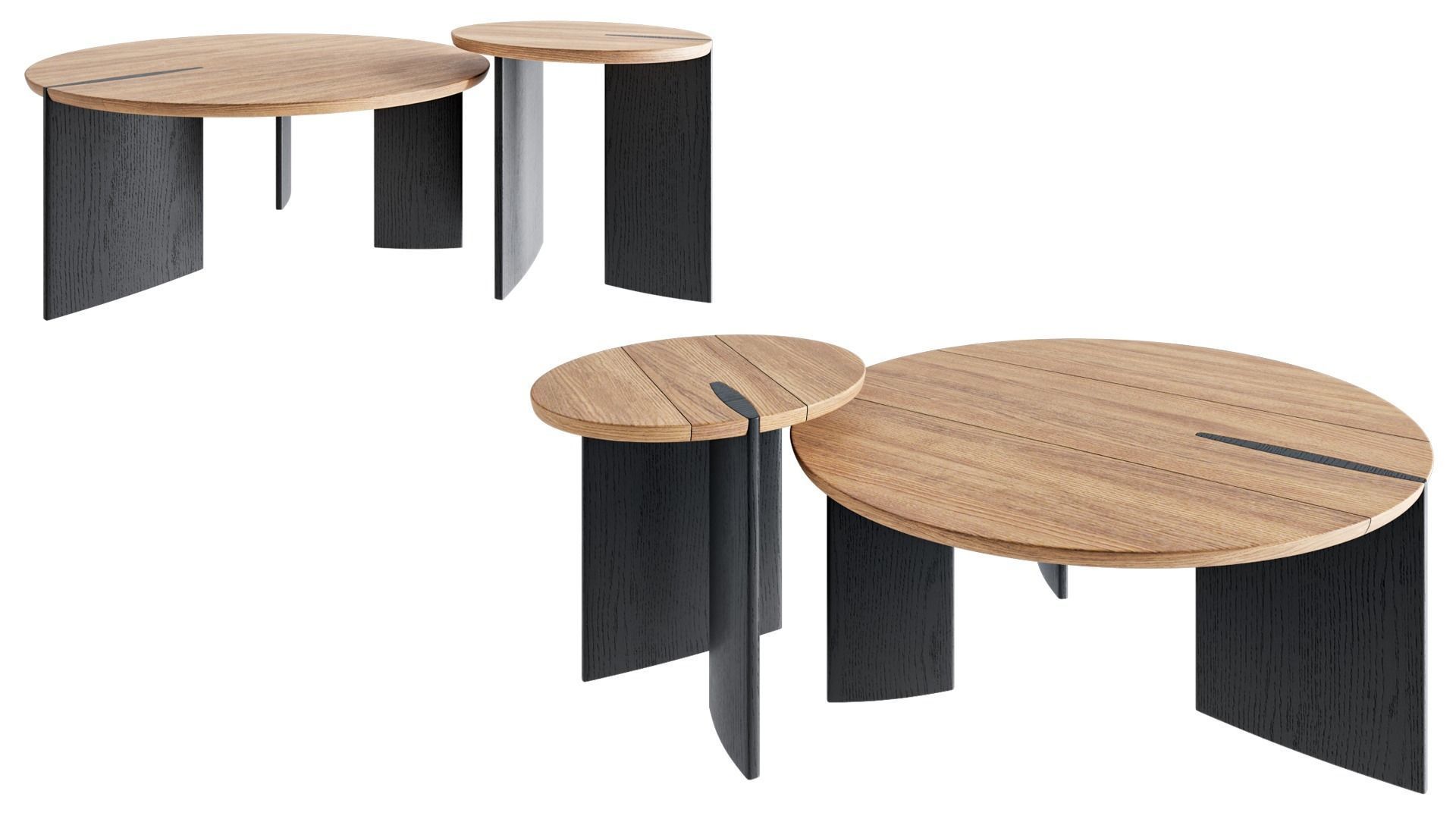 Shona nasted coffee tables 3D model_4