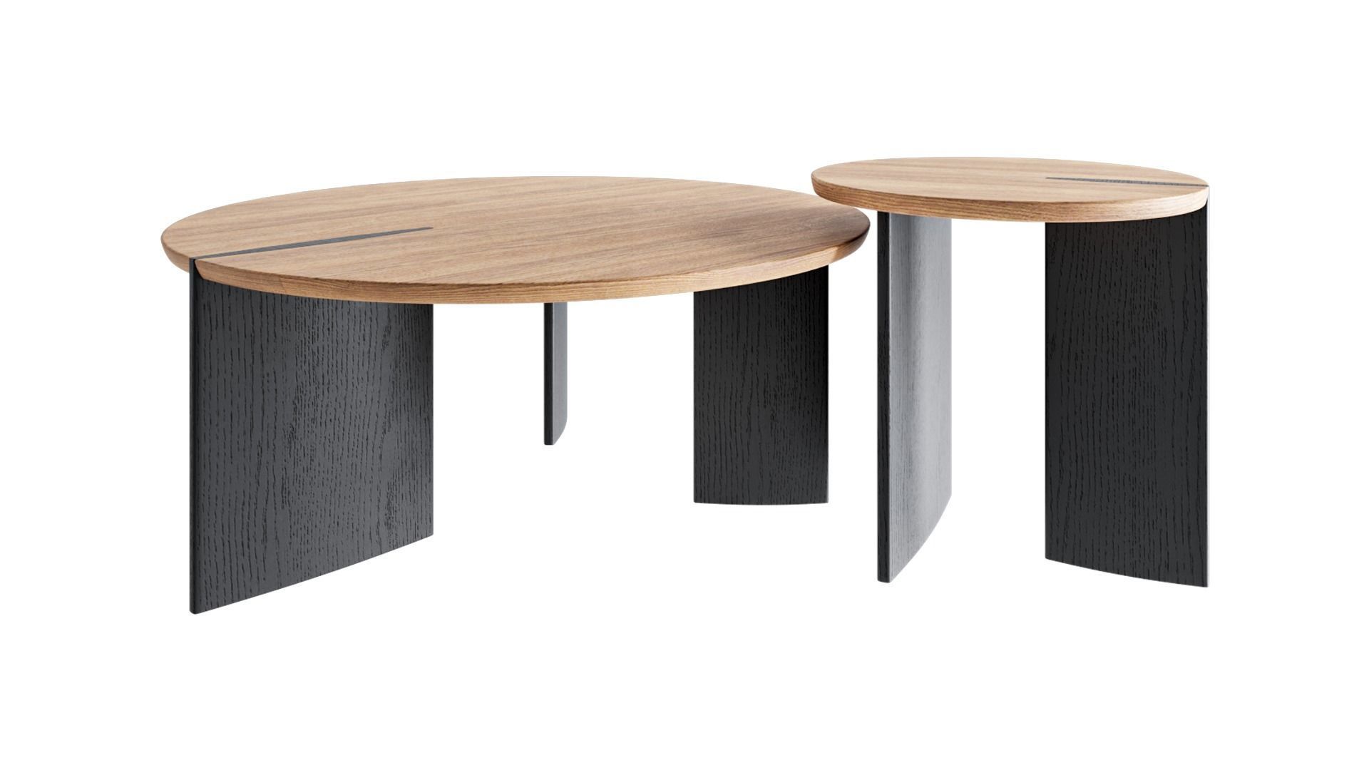 Shona nasted coffee tables 3D model_3