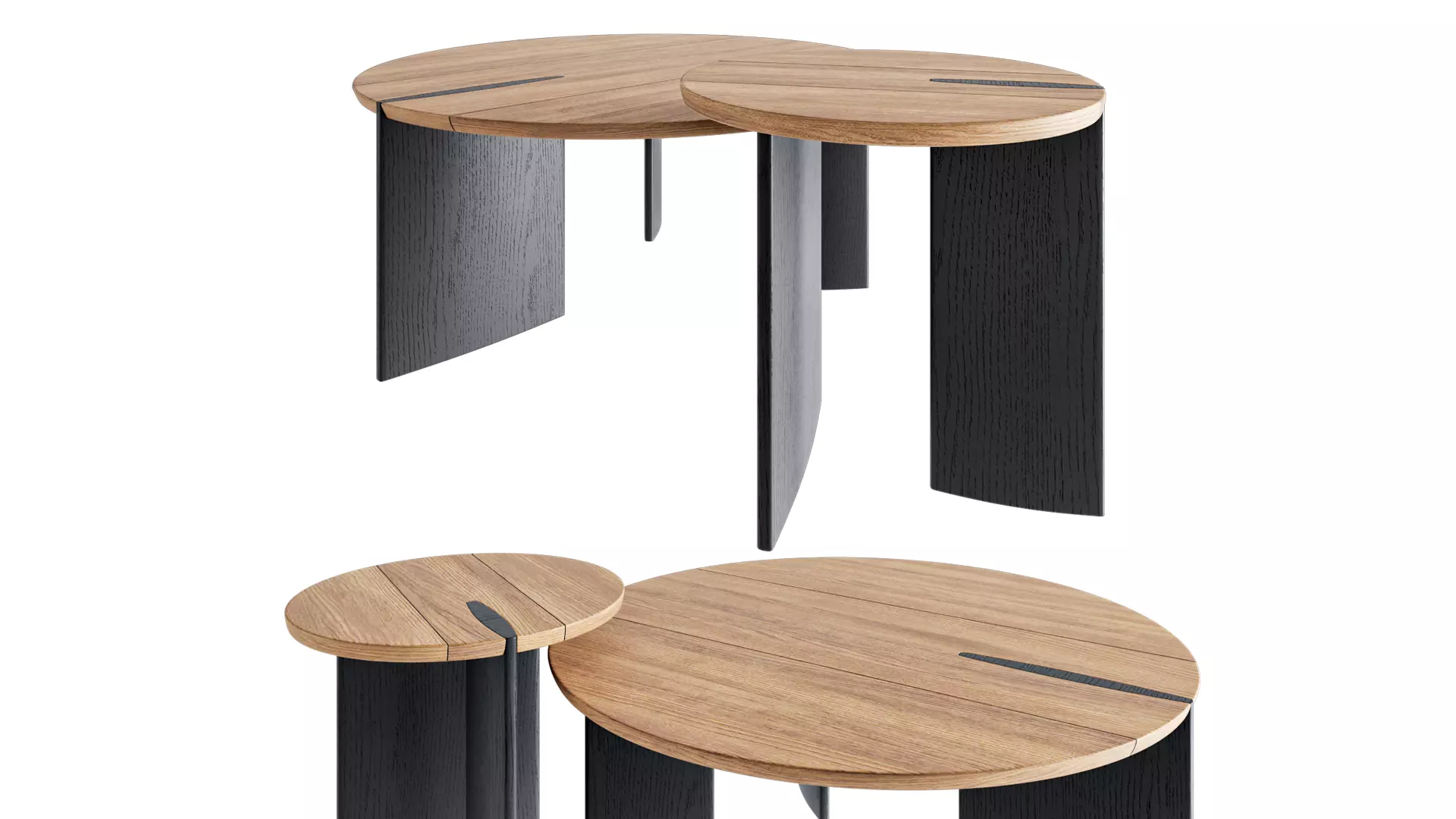 Shona nasted coffee tables 3D model_0