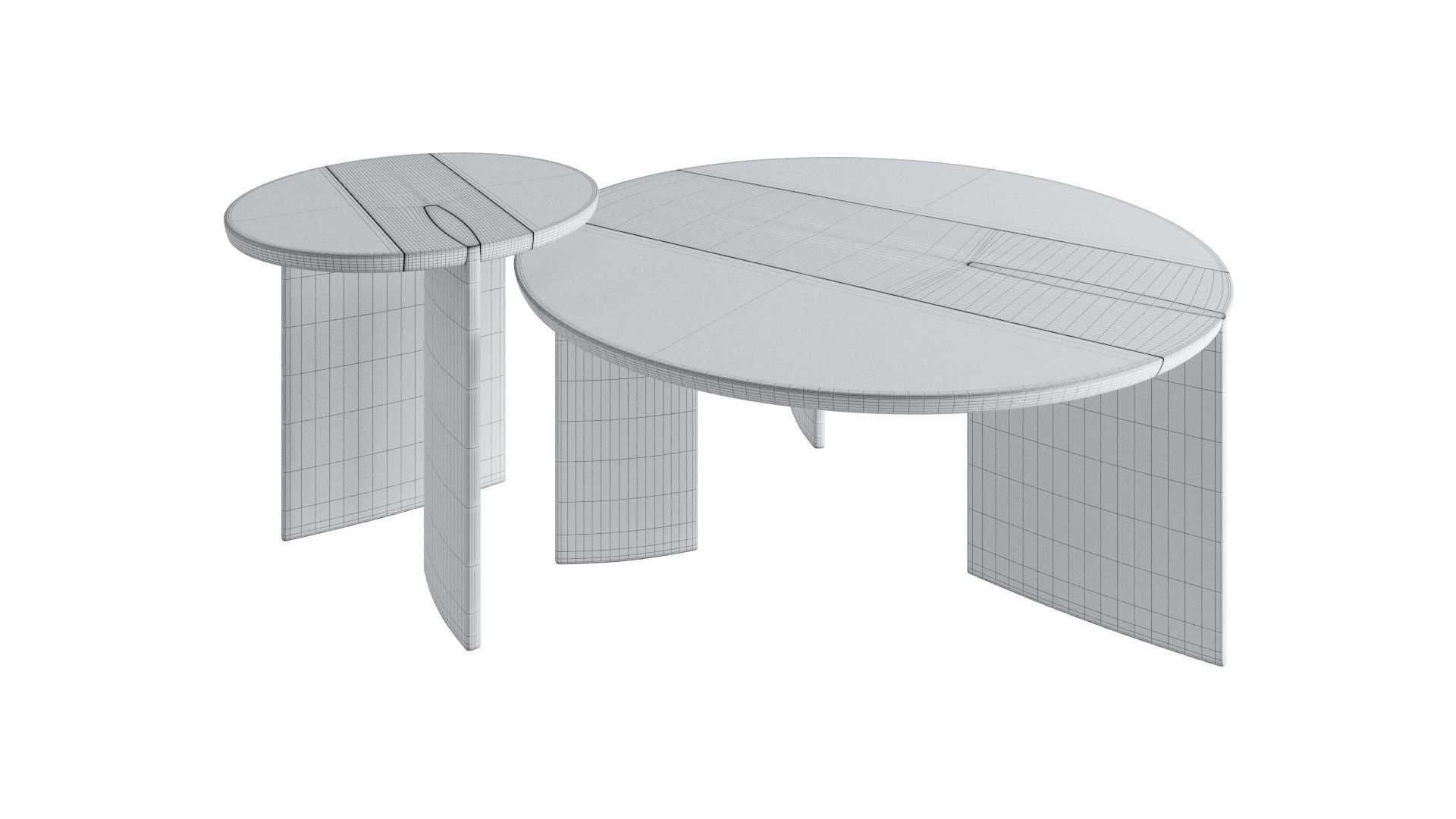 Shona nasted coffee tables 3D model_6