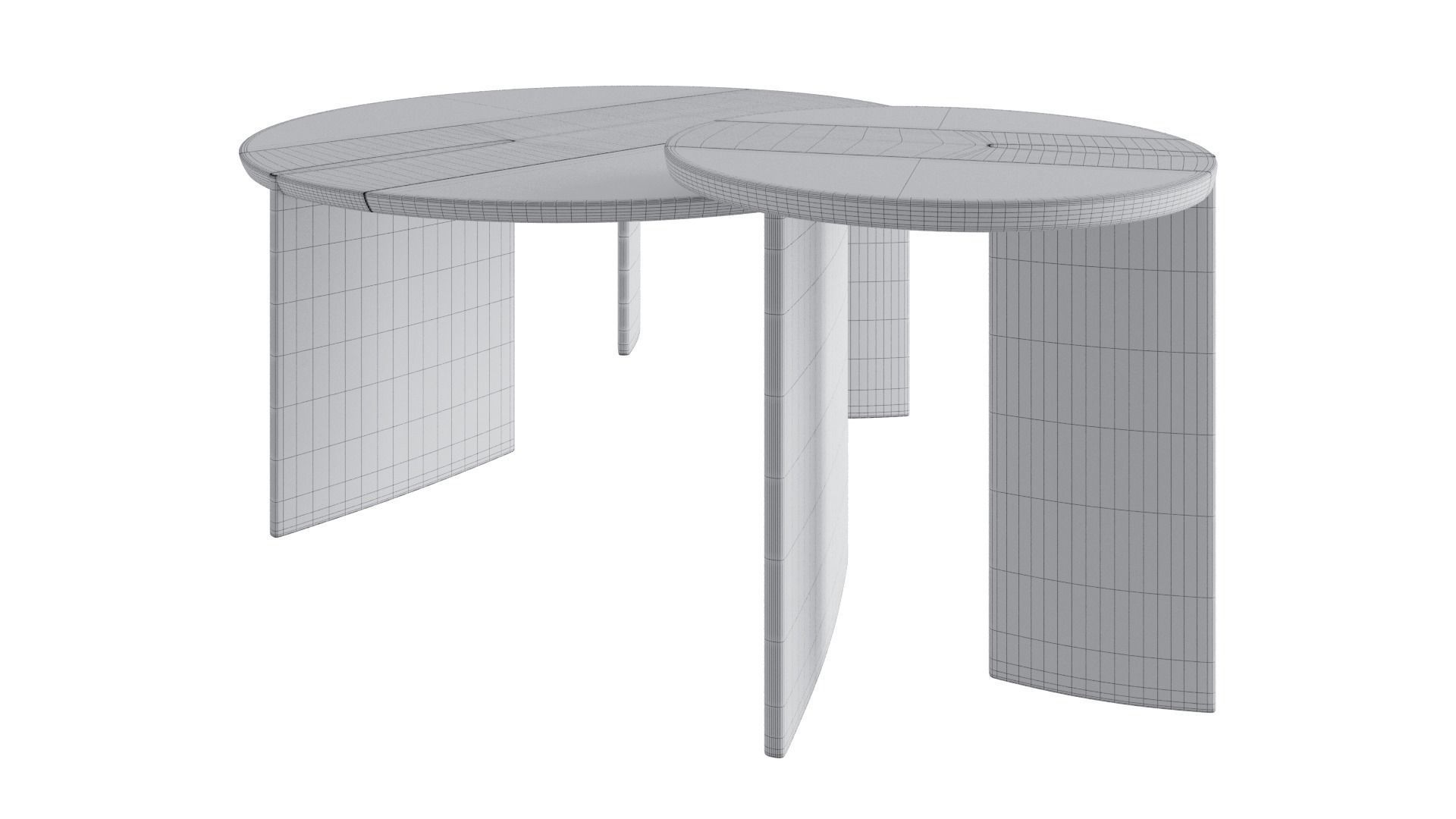 Shona nasted coffee tables 3D model_5