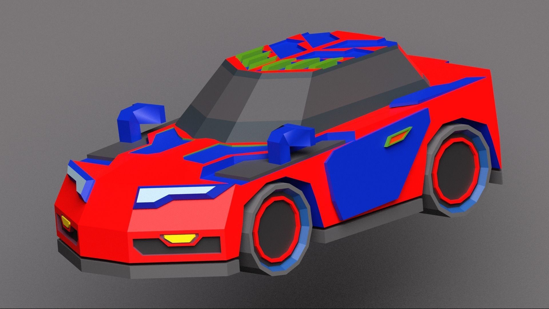 Scifi vehicles pack Low-poly 3D model_3