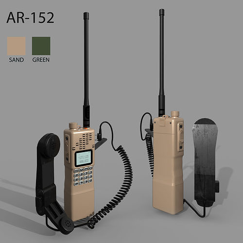 Radio Baofeng-AR-152 Low-poly 3D model