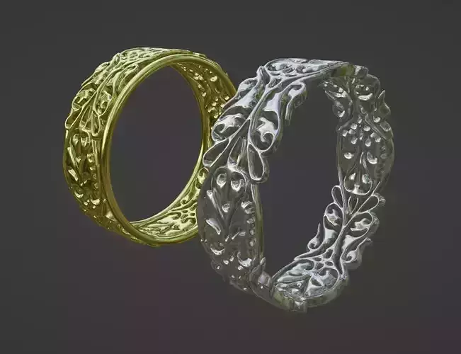 Rings with a pattern
