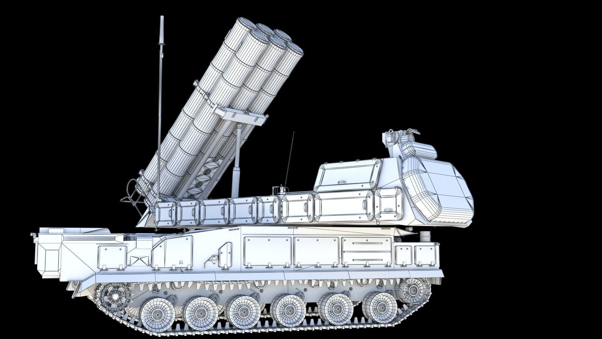 Buk M3 SA-17 Viking missile systems 3D model_29
