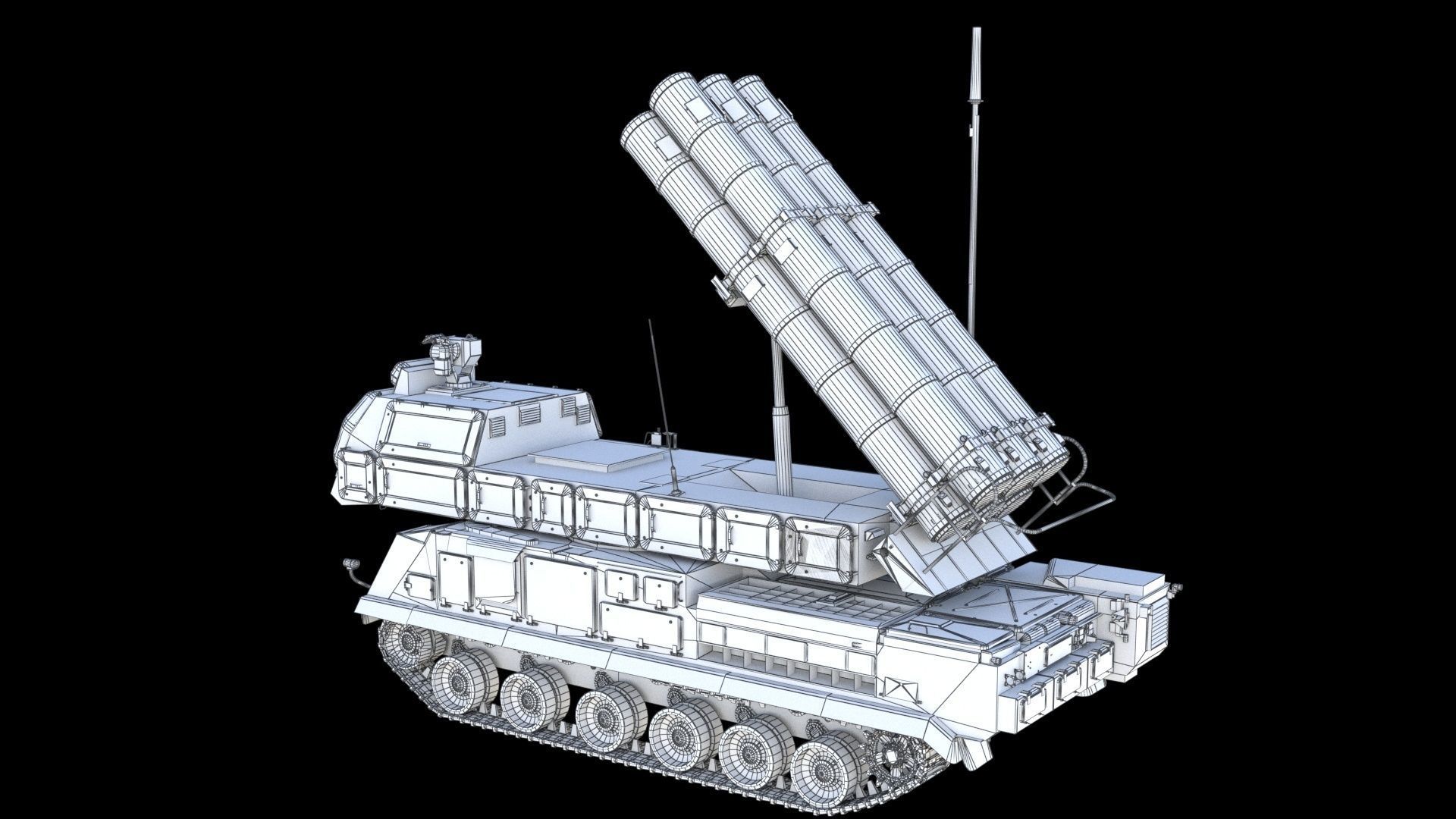 Buk M3 SA-17 Viking missile systems 3D model_25