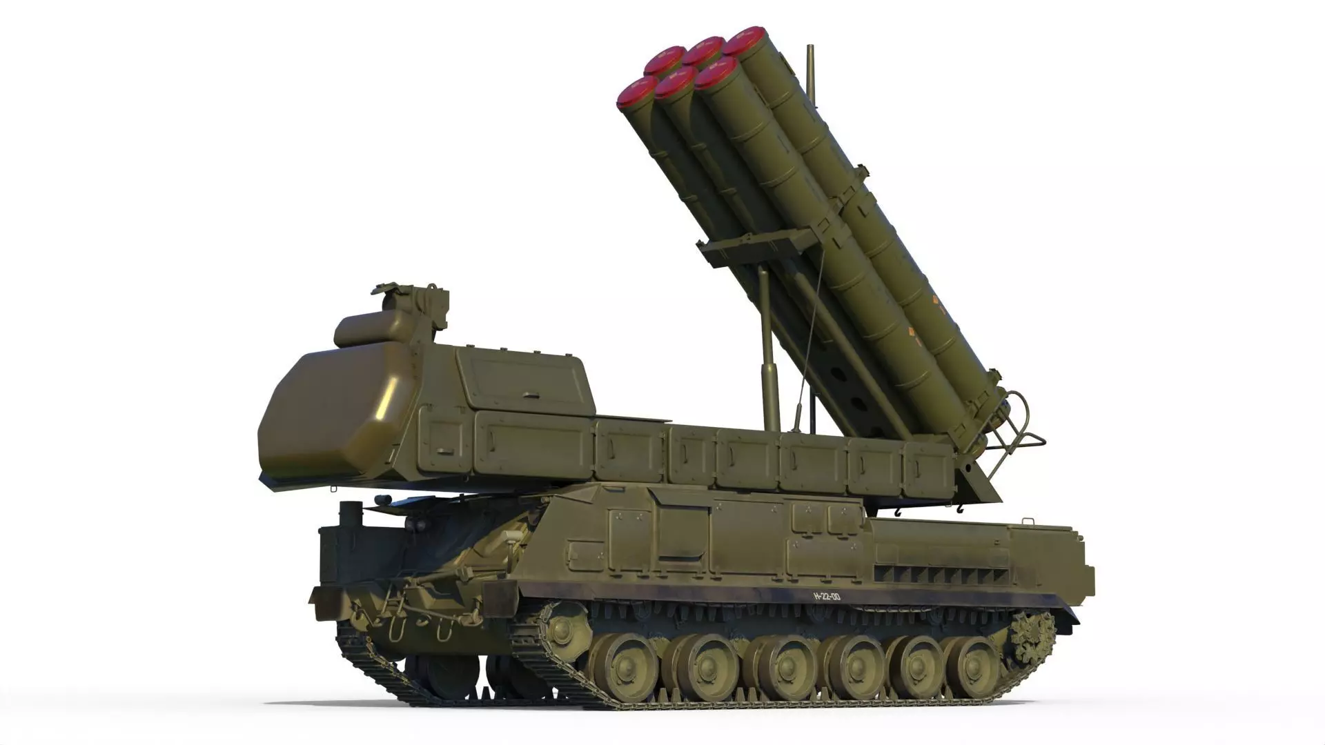 Buk M3 SA-17 Viking missile systems 3D model_0