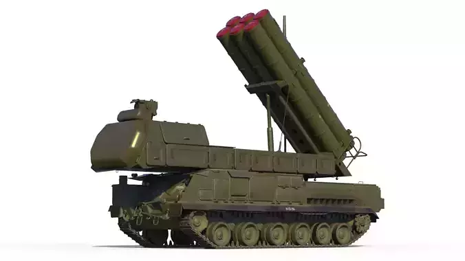 Buk M3 SA-17 Viking missile systems 3D model