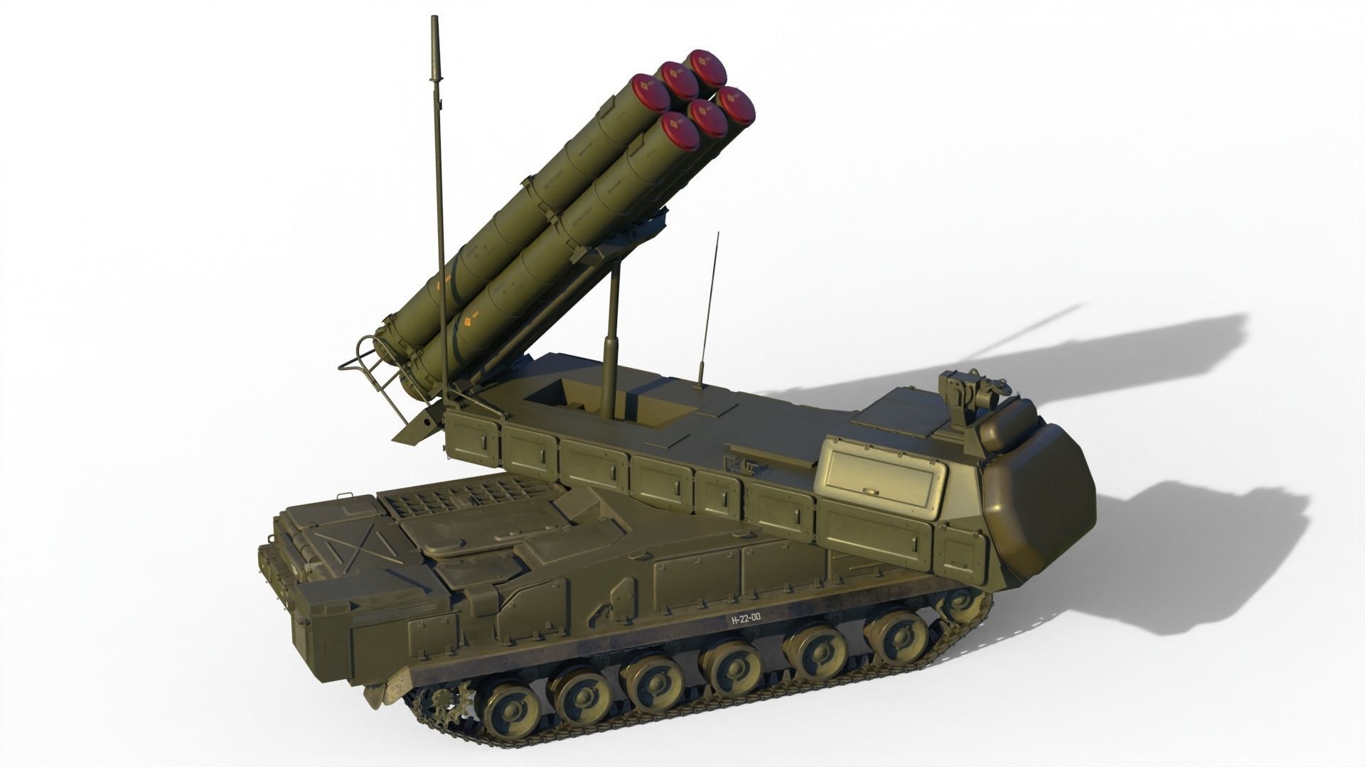 Buk M3 SA-17 Viking missile systems 3D model_13