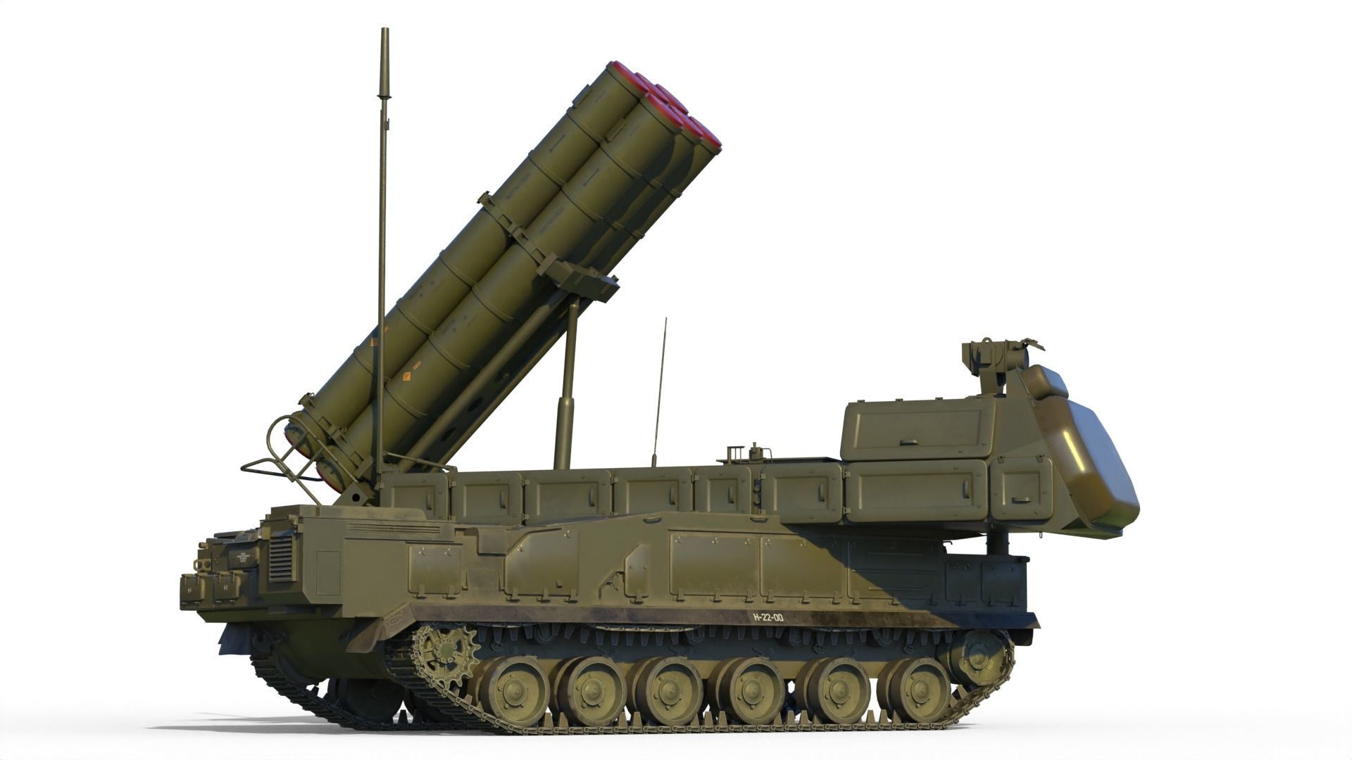 Buk M3 SA-17 Viking missile systems 3D model_9