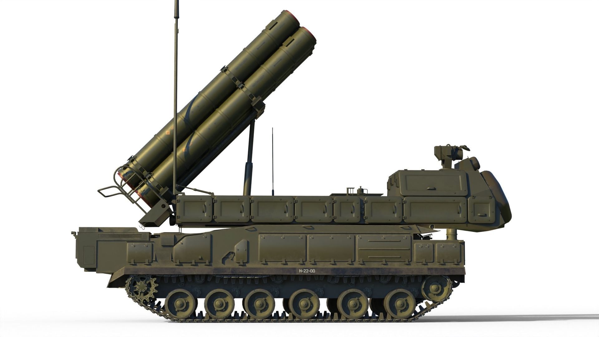 Buk M3 SA-17 Viking missile systems 3D model_4