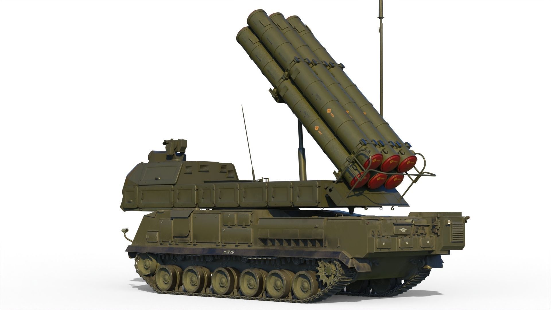 Buk M3 SA-17 Viking missile systems 3D model_6