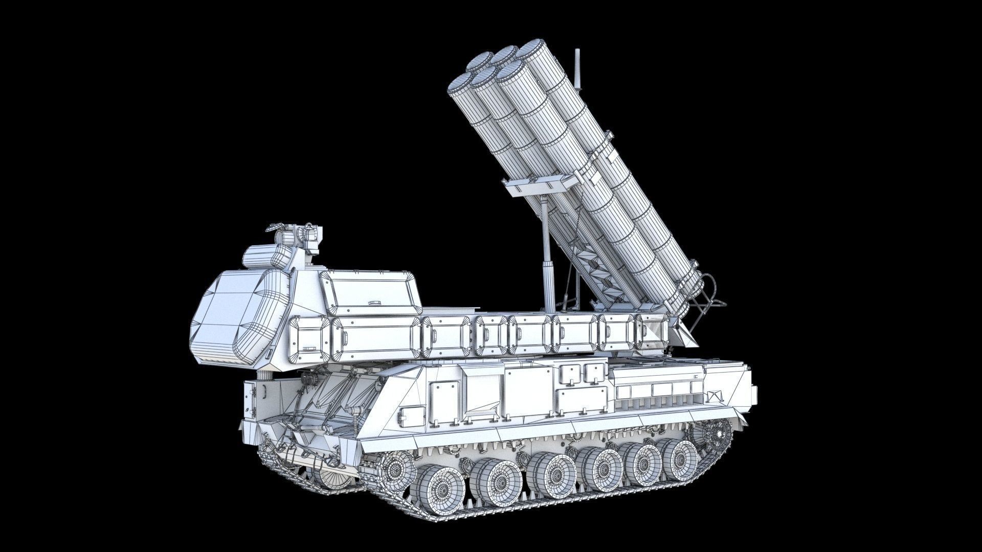 Buk M3 SA-17 Viking missile systems 3D model_24