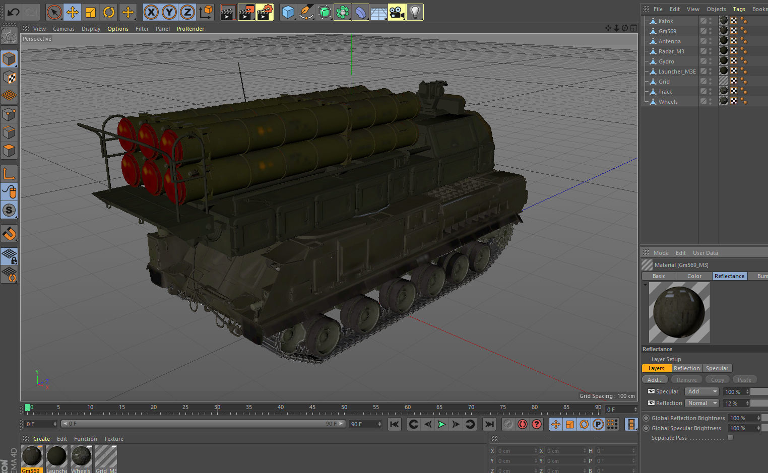 Buk M3 SA-17 Viking missile systems 3D model_22