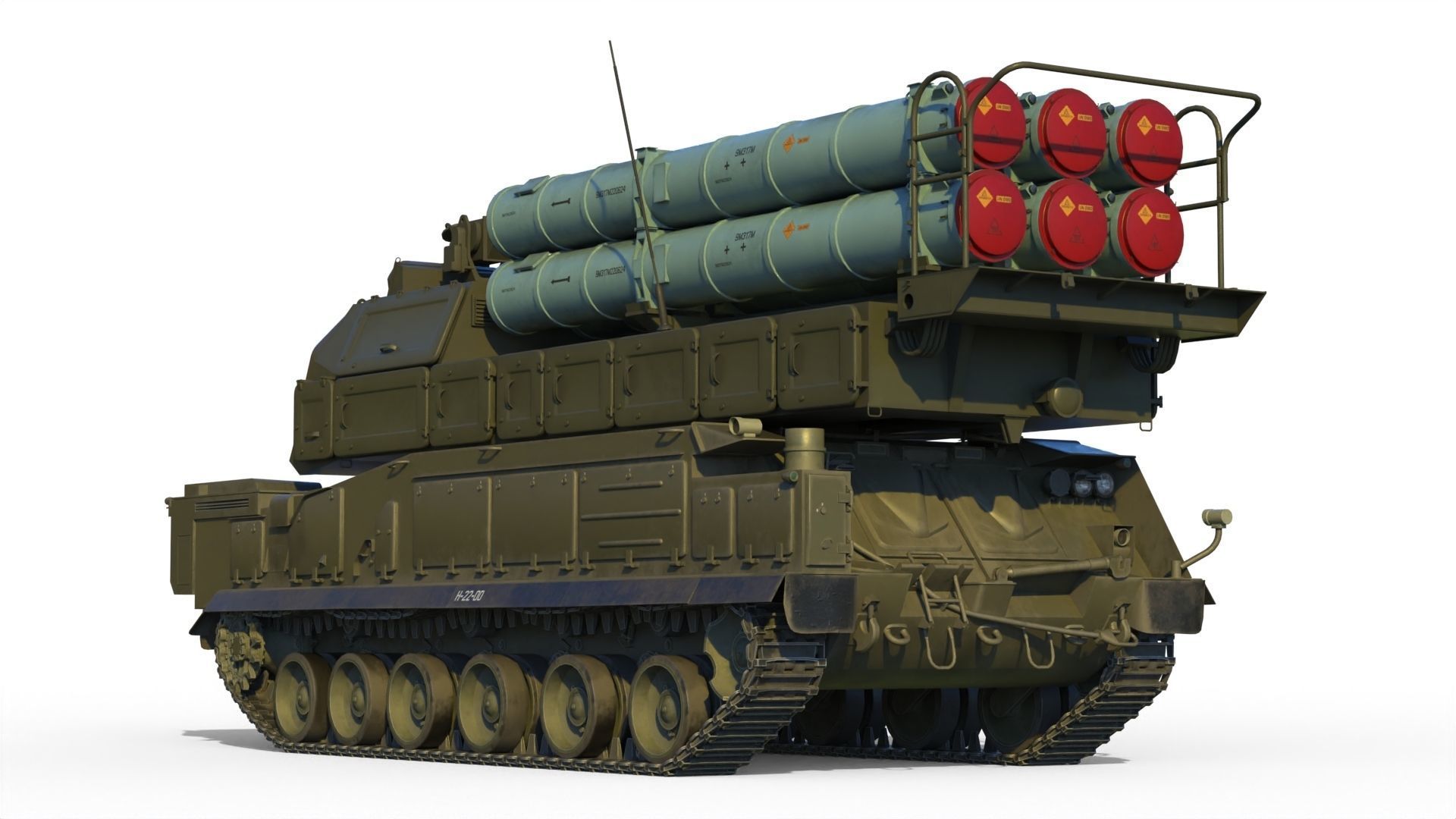 Buk M3 SA-17 Viking missile systems 3D model_2