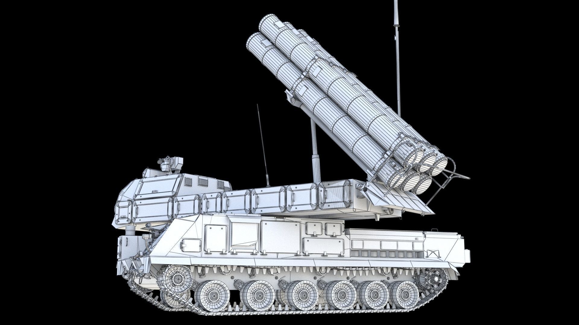 Buk M3 SA-17 Viking missile systems 3D model_28