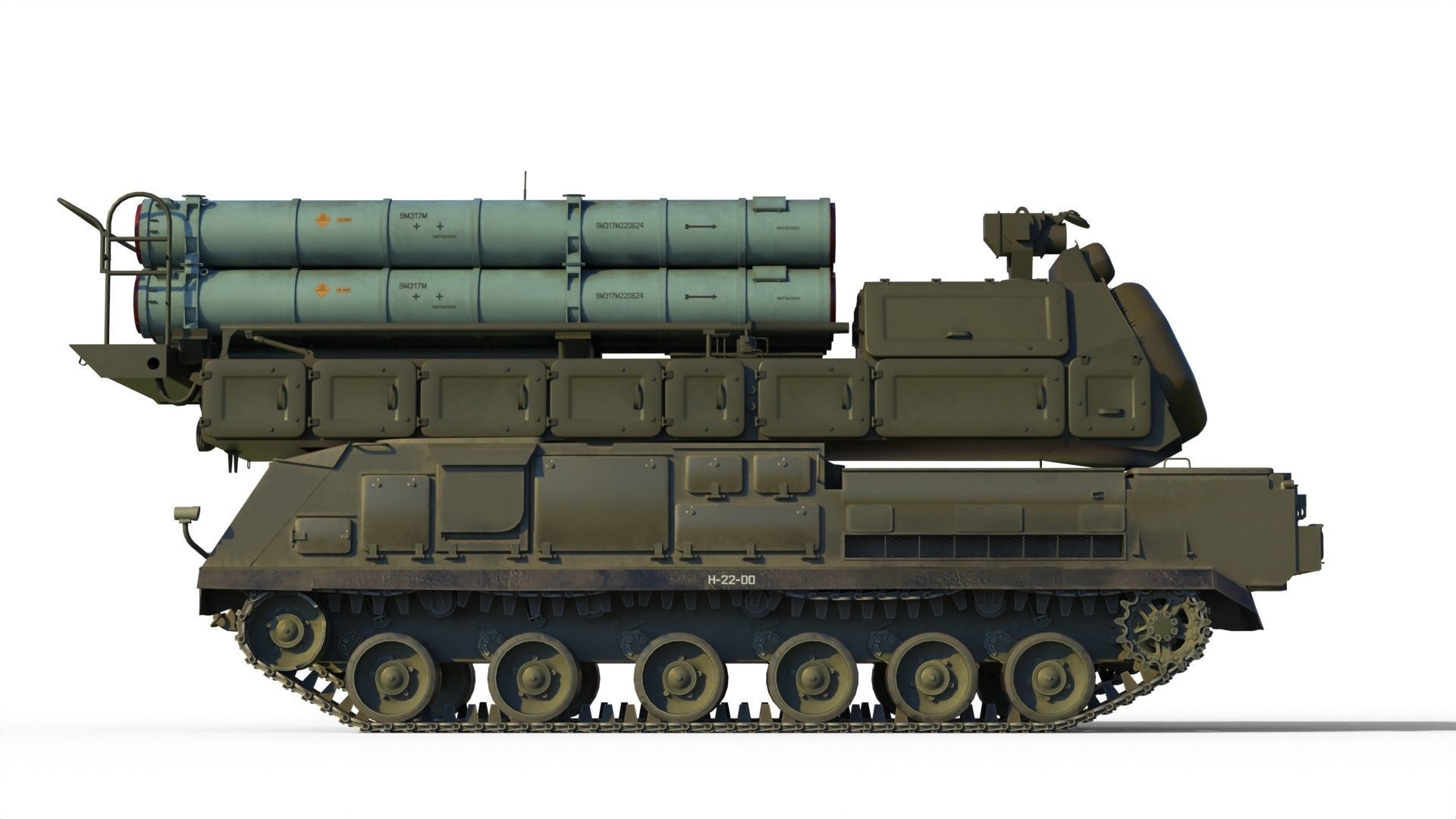Buk M3 SA-17 Viking missile systems 3D model_15