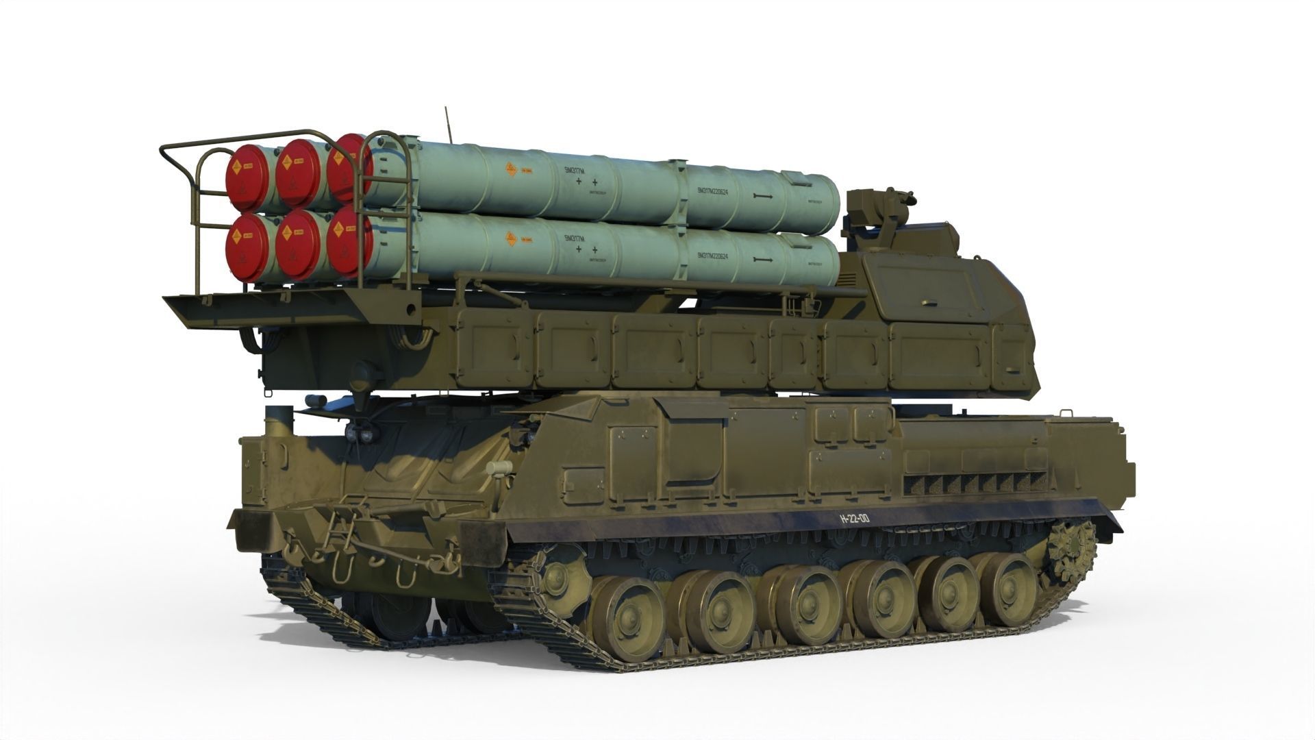 Buk M3 SA-17 Viking missile systems 3D model_1