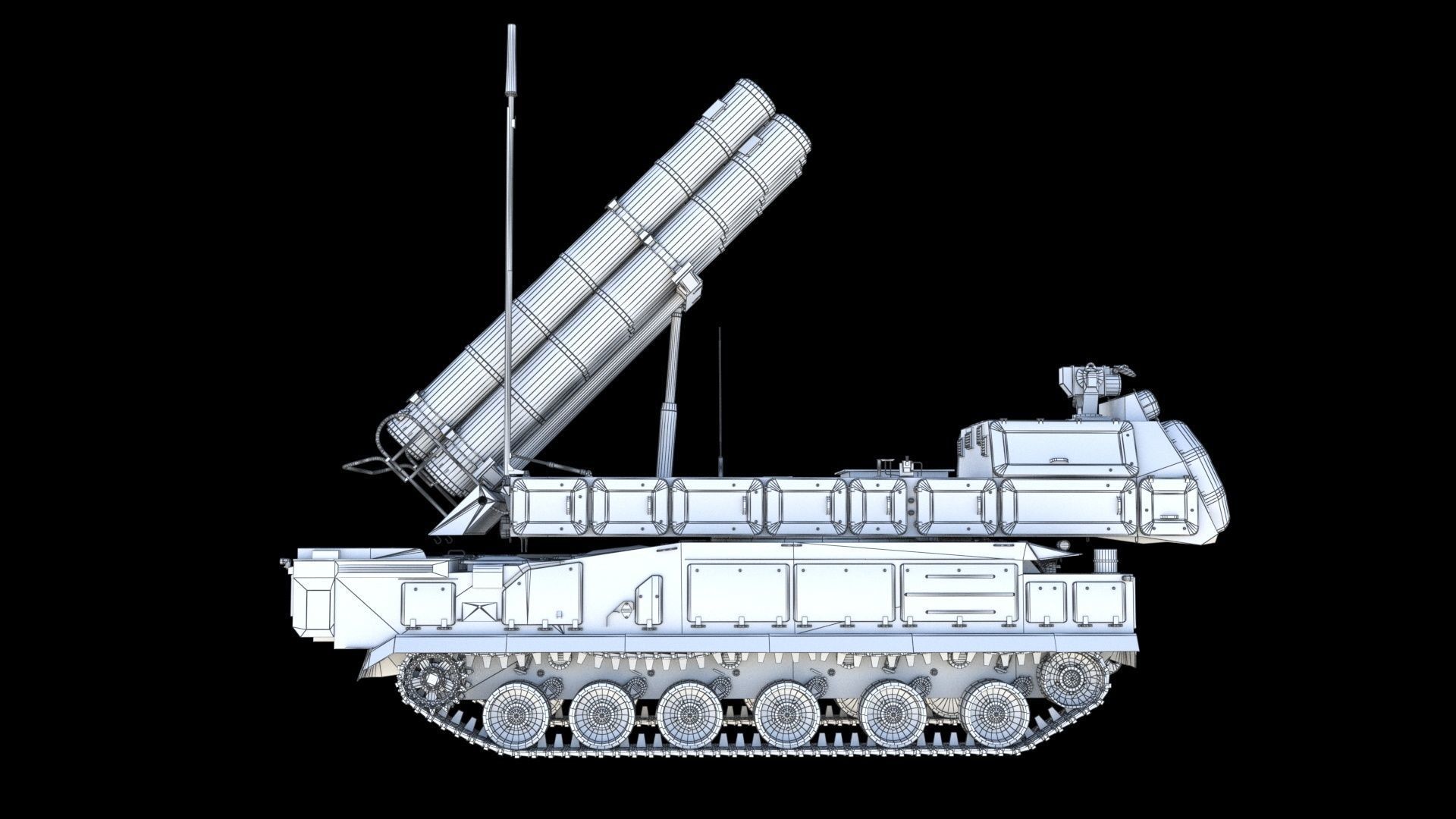 Buk M3 SA-17 Viking missile systems 3D model_26