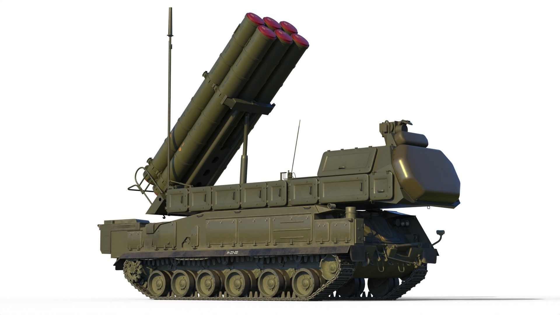 Buk M3 SA-17 Viking missile systems 3D model_3