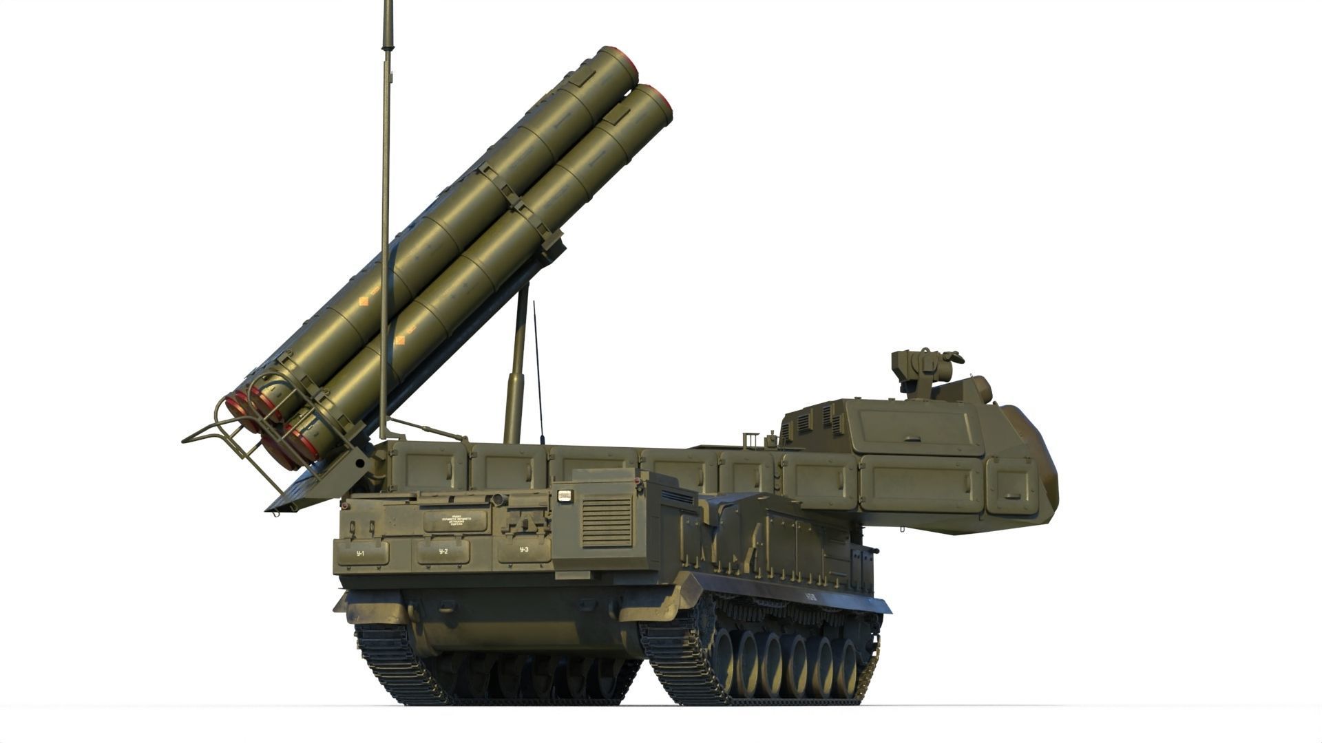 Buk M3 SA-17 Viking missile systems 3D model_10